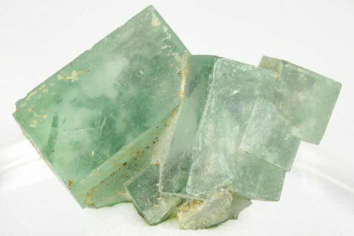 Green Cubic Fluorite Crystal Cluster - Yaogangxian Mine #215781